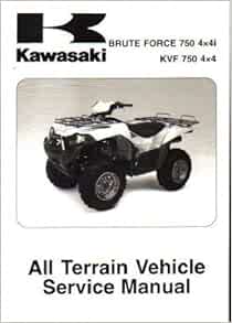 99924-1334-04 2005-2007 Kawasaki Brute Force 750 4x4i ATV Service