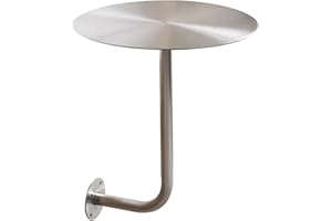 Wall Mounted Small Round Coffee Table Stainless Steel Cocktail Bar Pub Breakfast Table L-Type BistroTray Small Side Tables Be