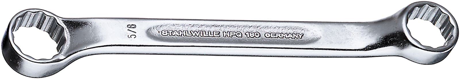 Stahlwille 41603234 180a Double Ended Ring Spanner, 1/2 inch x 9/16 inch Opening, 141 mm Length, Pack of 10