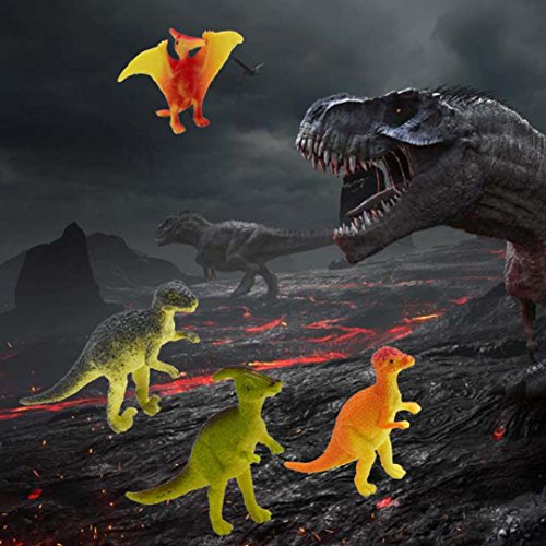 Livoty 12Pcs Educational Dinosaur Toy Kids Toddler Realistic Toy Dinosaur Figures Cool (Multicolor)