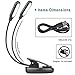 GLORIOUS-LITE 10 LED Book Light/Clip Light/Reading Light/Clip On Lamp/Music Stand Light/Portable Light Color Adjustable/USB and Battery Operated/Clip on Light for Bed,Travel, E-Reader,Desk,Computer