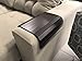 meistar Sofa Couch Arm Tray Table. Elegant Model. Fits Over Square Chair arms (Dark Brown)