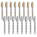 Favourde 16 Pieces Gold and Silver Metallic Marker Pens, 1.5 mm Fine Point Metallic Permanent Markers for Cards Writing Signature Lettering (8 Gold and 8 Silver) (16)