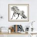 Cross Stitch Stamped Kits Quilt Pre-Printed Patterns Cross-Stitching for Beginner Kids Adults 11CT Embroidery Crafts Needlepoint Starter Kits, Horse