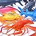 FUN LITTLE TOYS Sea Animals Bath Toys Rubber Ocean Creatures Figures Collection Underwater Marine Fish Sea Life Creatures 18 Pcs