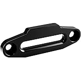 Ucreative Aluminum Hawse Fairlead for UTV 4000-5500 LBs Winch 6" (152.4mm) Mount Glossy (Black)