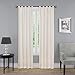 PAIRS TO GO Montana Modern Decorative Tab Top Window Curtains for Bedroom or Living Room (2 Panels), 30