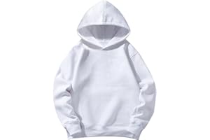 CUATINTUO Toddler Unisex Baby Hooded Sweatshirt Boys Girls Hoodies Solid Pullover