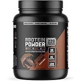 J-MOlk Protein Powder, 21 Servings - Grass-Fed Whey, Micellar Casein, Egg Protein Blend with Digestive Enzymes, Probiotics, Sugar-Free, Soy-Free, Gluten-Free (21 Servings, Chocolate)