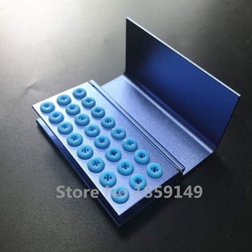2pcs/Set 24 Holes Dental Burs Block Holder Disinfection and Autoclave Burs Holder Aluminum