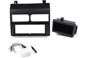 PIT66 Dash Pad Cover Install Dash Kit Wire Harness Adapter Compatible with 1988-1994 Chevy GMC Trucks Mount Dashboard Cover Black