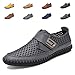 EQUICK Men Mesh Water Shoes Outdoor Sports Casual Leather Walking Sneakers