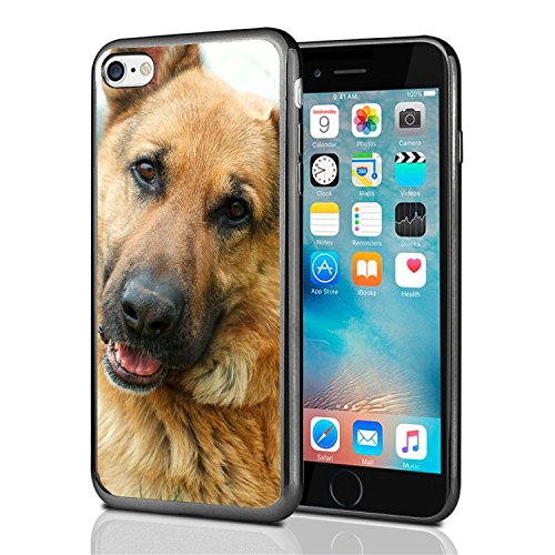 German Shepherd Upclose For Iphone 7 (2016) & Iphone 8 (2017) Case Cover By Atomic Market