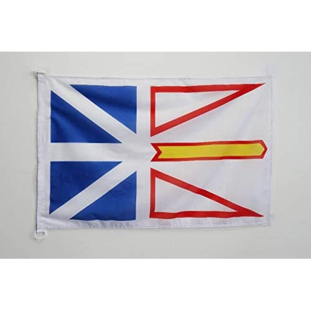 AZ FLAG Newfoundland and Labrador Flag 2' x 3' for outdoor - Canada - Canadian region of Newfoundland and Labrador flags 90 x 60 cm - Banner 2x3 ft Knitted Polyester with rings