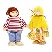 Tinksky Happy Doll Family Wooden Joint Puppet Maumet Including Grandparents for Kids Fun Role Playing ,Birthday Gift for your lovely son or daughter, Pack of 6