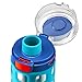 Ello Dash BPA-Free Plastic Water Bottle, Malibu Blue, 16 oz