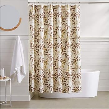 AmazonBasics Foliage Shower Curtain - 72 Inch
