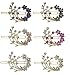6 Pack Barrettes with Snap On Clip for Thin Hair or for Young Girls U86200-2108-6d2