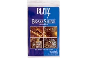 Blitz 21025 Brass Tarnish Eater Cloth-Single-Ply, Treated, 2 Pack
