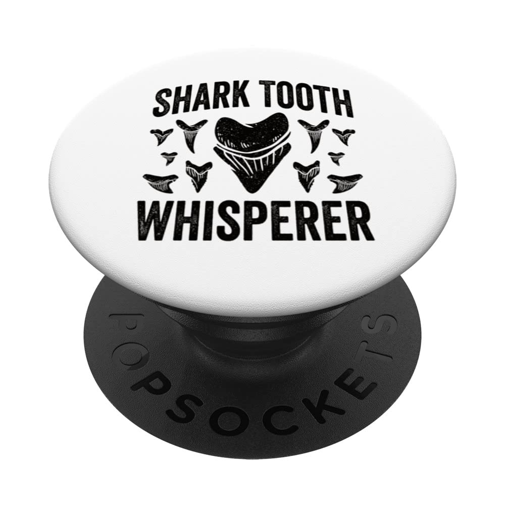 Shark Tooth Hunter Design For Megalodon Tooth Hunter PopSockets Swappable PopGrip