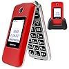 Ushining-Senior-Flip-Mobile-PhoneBig-Button-Mobile-Phone-For-ElderlyDual-SIM-Unlocked-Card-Long-Standby-with-28-Large-Screen-SOS-Button-FM-Radio-Torch-and-Charging-Cradle-Red USHINING Senior Flip Mobile Phone,Big Button Mobile Phone For Elderly,Dual SIM Unlocked Card Long Standby with 2.8…