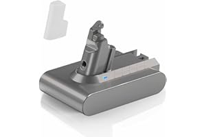 HNHNZGZG Replacement for Dyson V6 Battery 21.6V 4.0Ah Compatible with V6 Animal SV03 SV04 SV05 SV06 SV07 DC58 DC59 DC61 DC62/Absolute/Motorhead/Fluffy Vacuum Cleaner (Upgraded V6 Battery 4000mAh)