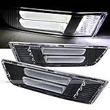 2003 2004 2005 2006 2007 Infiniti G35 2 Door Coupe SMDx5 LED DRL Side Marker Bumper Lights Black