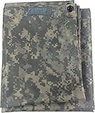 Fire Force Military Style Ripstop Nylon Poncho Size: 55 x 90 Made in U.S.A. Ripstop Rain Poncho (ACU Camo)