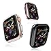 [3 Pack] L K Case for Apple Watch 40mm Series 4 with Built-in TPU Screen Protector All-Around Ultra-Thin Protective Case HD Clear TPU (Clear, Black, Rose Gold)