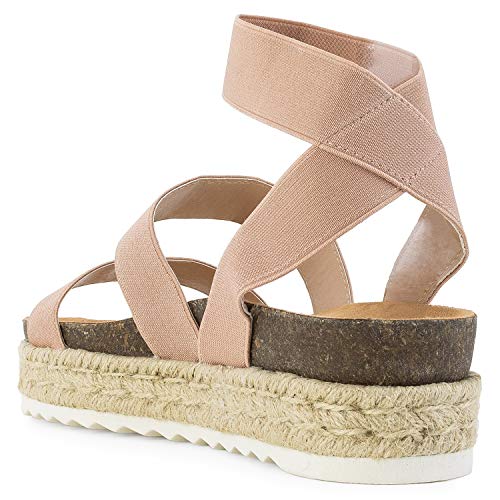 image for RF ROOM OF FASHION Women's Slide On Espadrille Platform Comfort Ankle 