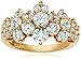 Amazon Essentials Yellow-Gold-Plated Sterling Silver Infinite Elements Zirconia Cluster Ring, (previously Amazon Collection)