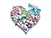 Alilang Womens Floral Silvery Tone Crystal Rhinestone Insect Butterfly Love Flower Heart Brooch Pin