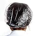 100 PCS Clear Disposable Plastic Shower Caps Large Elastic Thick Bath Cap For Women Spa,Home Use,Hotel and Hair Salon,Pack of 100 Individually Wrapped