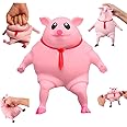 YJHWLF Stretchy Glue-Sand Filled Rubber Pig, Latex Piglet Soft Decompression Doll Toy, Animal High-Elastic Stretchable, Decompression Toy for Adults and Children