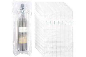 Yesallwas Wine Bottle Protector, 10 Pack Reusable Bubble Wrap Inflatable Air Column Cushion Bag Bubble Wrap Wine Bags Wine Bo