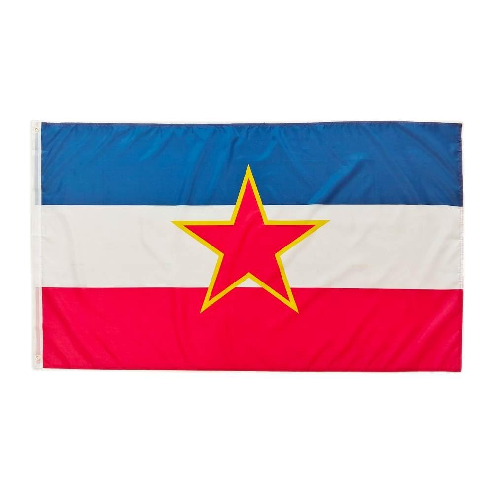 Yugoslavia Flag, Yugoslavia Colors Flag, Flag 150cm x 90cm, Yugoslavia Flag 1946-1992