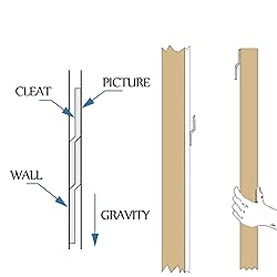 French Cleats 6 inch - Supports 60 lbs - Heavy Duty