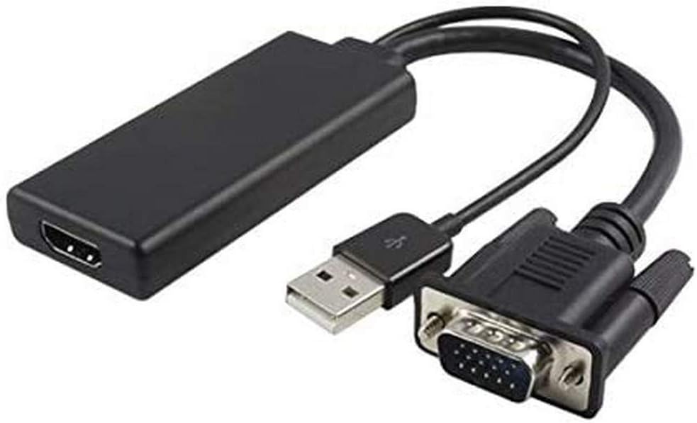 Premium Cord VGA to HDMI Converter, black