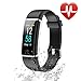 Letsfit Waterproof Fitness Tracker with Heart Rate Monitor, Color Screen Fitness Watch, Smart Bracelet with Sleep Monitor, Step Counter, Pedometer Watch for Kids Women and Men, 0.96