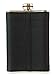 Liquor Hip Flasks Set for Men, Stainless Steel, Black Grip, 8oz