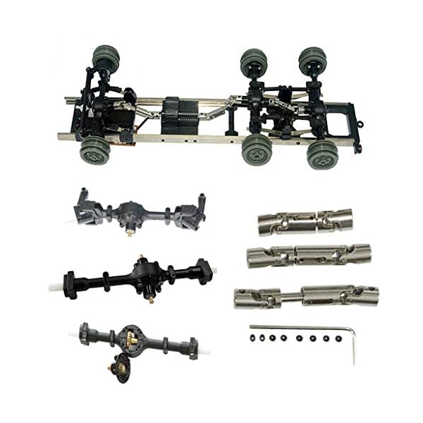HSKB Upgrade Teile Silber Metall Antriebswelle für WPL 6WD RC Auto B-16 B-36 RC Auto