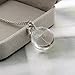 UNKE Dandelion Pendant Necklace with Real Dandelion Seed, Clear Glass Orb Dry Flower Wish Pendant Necklace Gift