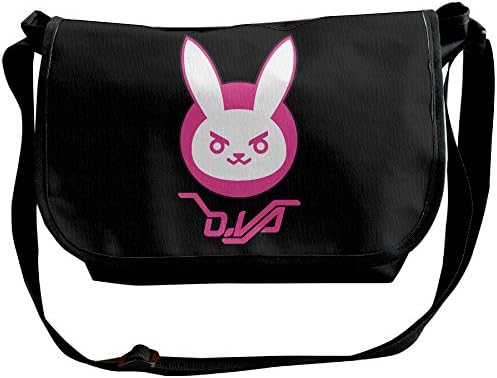 Overwatch D.VA Logo Unisex Polyester Shoulder Handbag Messenger Bags