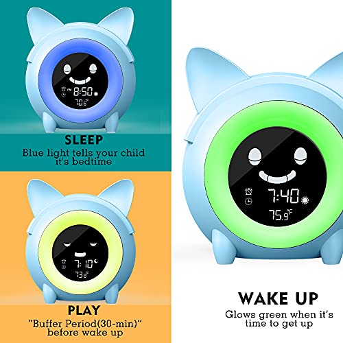 Kids Alarm Clock for Kids, Toddlers Alarm Clock Sleep Training Clock