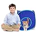 Weebo Pets Pop-Up Cat Play Cube with Storage Bag (Blue)