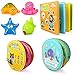 Baby Bath Toys, Nontoxic Bath Books for Babies Bath Time, Bathtub Toys for Toddlers 6 to 12 18 Months, Soft Educational Bath Toys for 1-3 Year Old Girls Boys(Pack of 3)