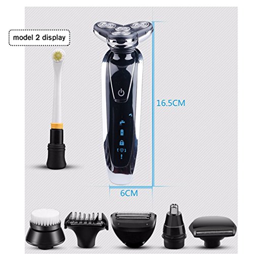 7 In 1 3D Electric Shaver Trimmer Rechargeable Razor Shaving Machine Barbeador Face Care model2 10in1