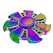 Peak level Hand Spinner Fidget EDC ADHD Focus Toy Ultra Durable High Speed 1-5 Min Spins Precision Kirsite (Rainbow -A)