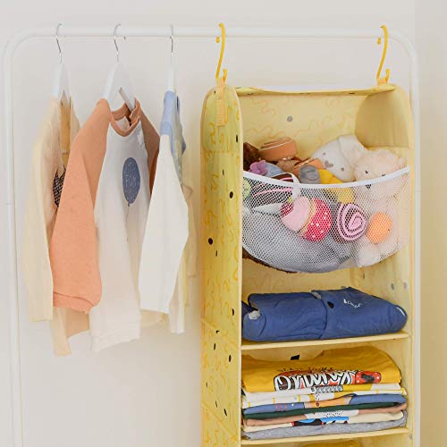 StorageWorks 5Shelf Jumbo Hanging Closet Organizer, Nursery Hanging