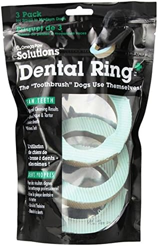 Omega Paw Dog Dental Ring Solutions, 3-Pack, Large
